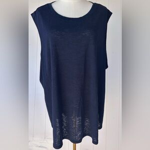 Athleta Brand Women’s Sleeveless Workout Tee Navy Size 3X